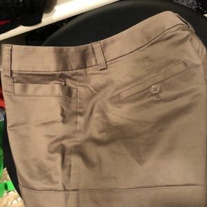 Express lighter brown cuffed shorts